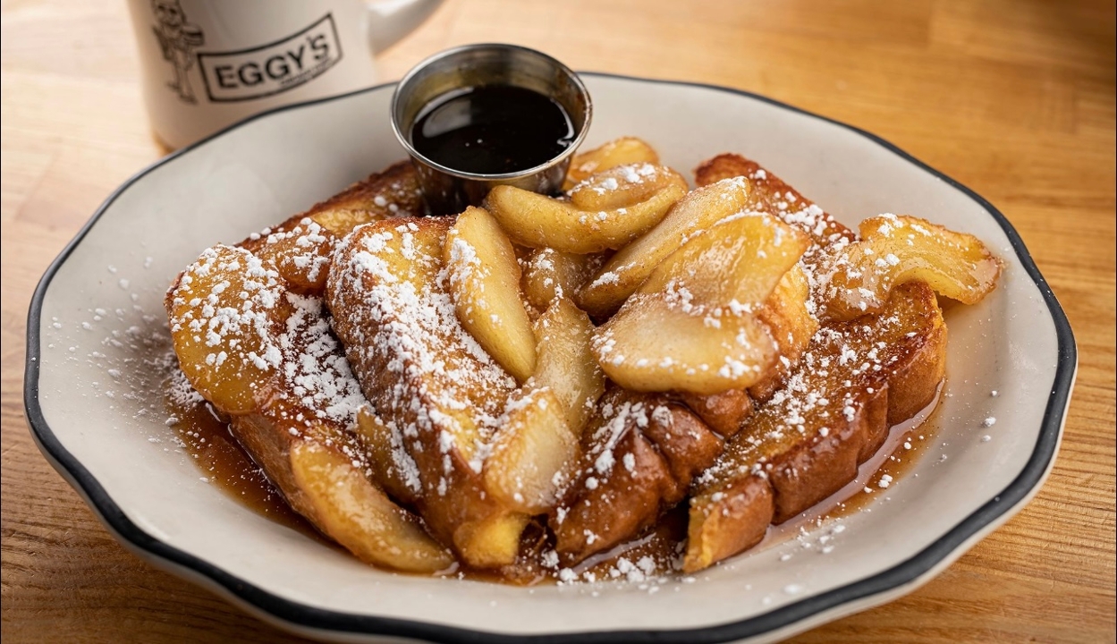 Order Apple Cinnamon French Toast food online from Eggy's store, Chicago on bringmethat.com