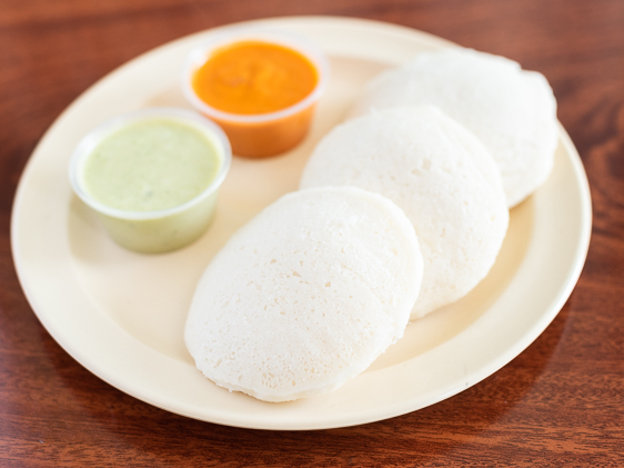 Order 3 Pieces Idly Sambar food online from Dosa Place store, Fremont on bringmethat.com