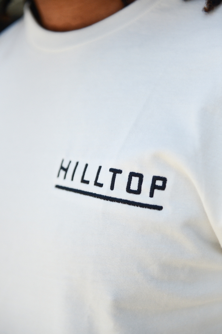 Order HILLTOP OAT BASIC EMBROIDERED TEE food online from Hilltop Coffee + Kitchen store, Los Angeles on bringmethat.com