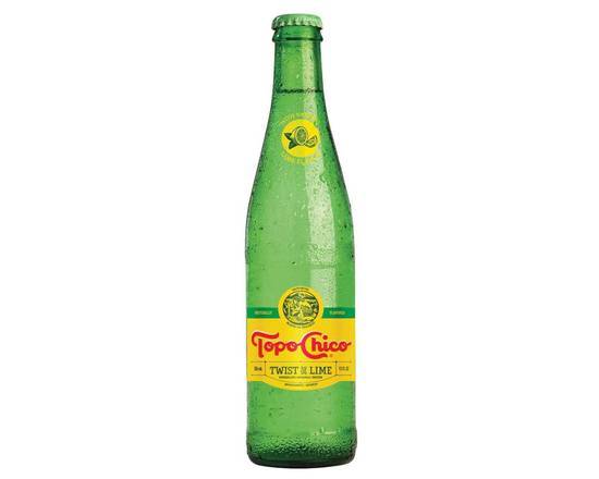 Order Topo Chico Twist of Lime Bottle (16.9 oz) food online from Urban Value Corner Store store, Dallas on bringmethat.com
