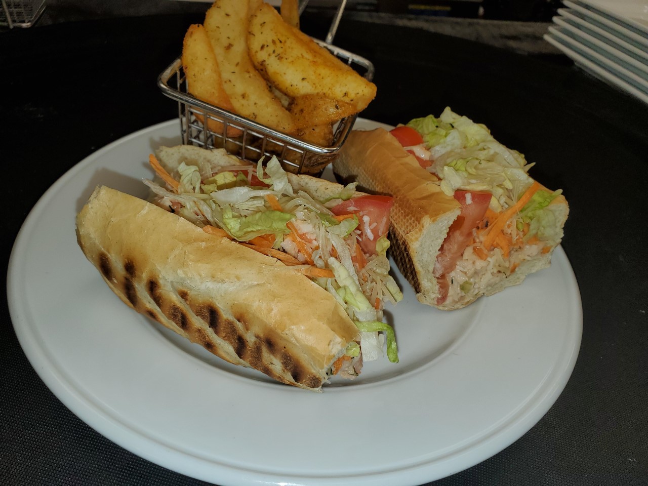 Order Lobster, Crab and Shrimp Louie Baguette food online from La Bistro store, Canton on bringmethat.com