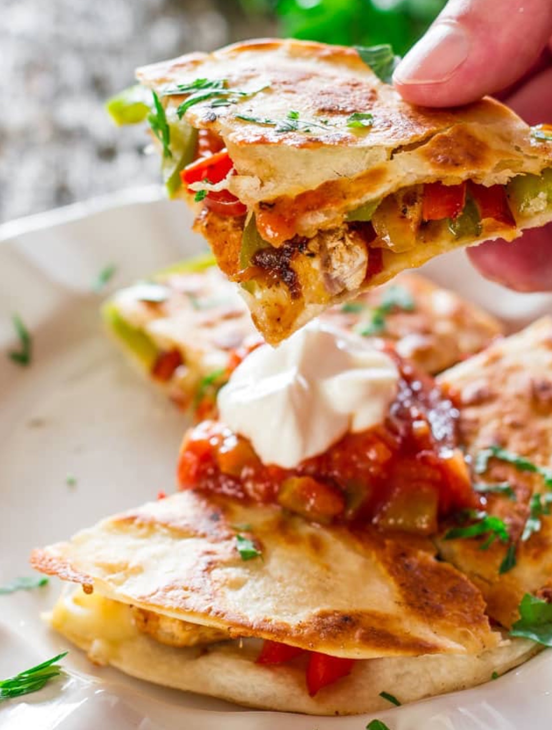 Order Chicken Quesadilla food online from California Pizza & Wings store, Baltimore on bringmethat.com