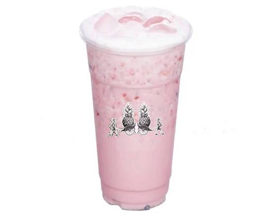 Order Strawberry Milk  草莓鮮奶(Only L size) food online from Taiwan Fruit Tea store, San Francisco on bringmethat.com