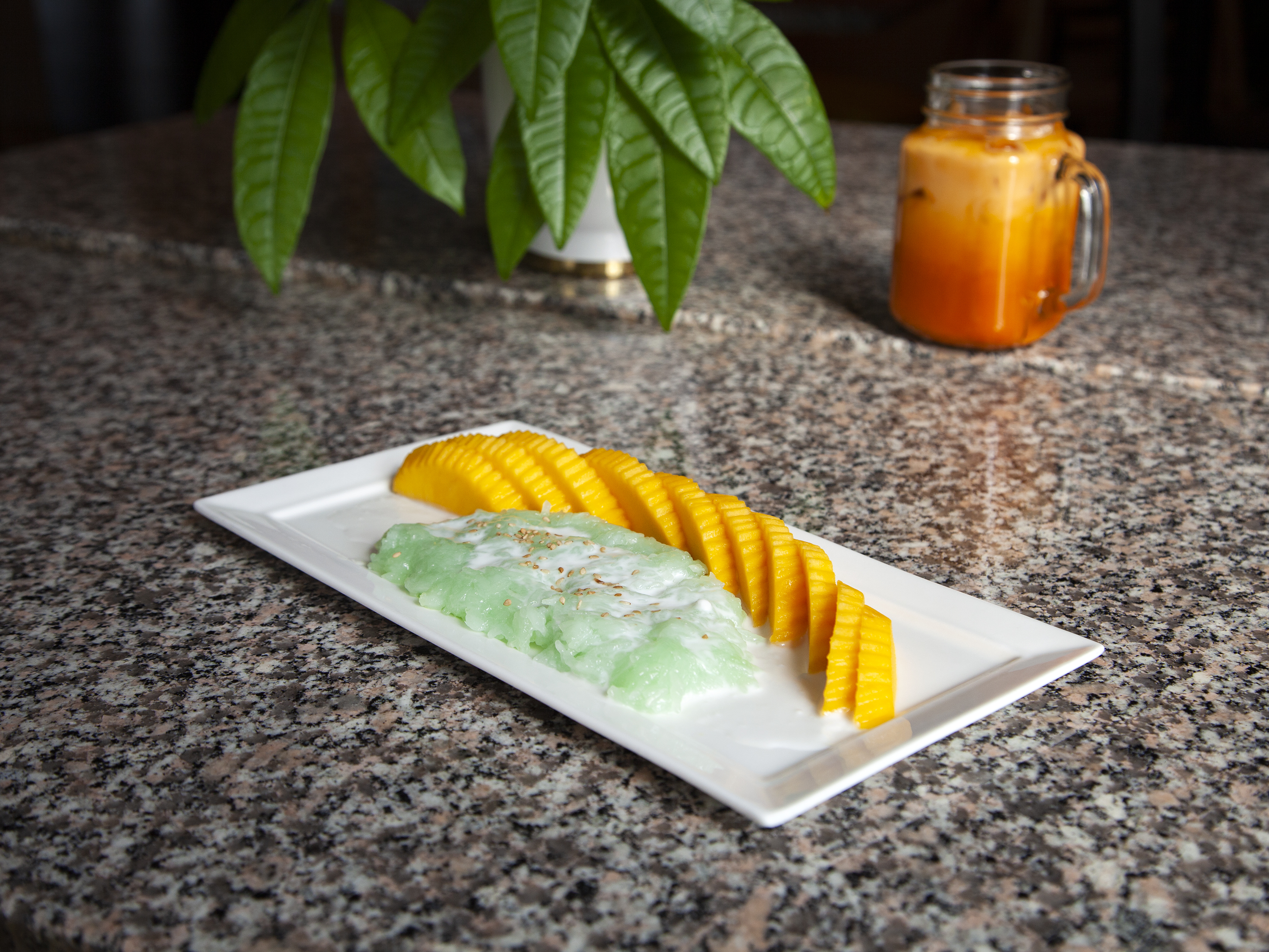 Order Mango Sticky Rice food online from Eggs & Thai Cafe store, Dedham on bringmethat.com