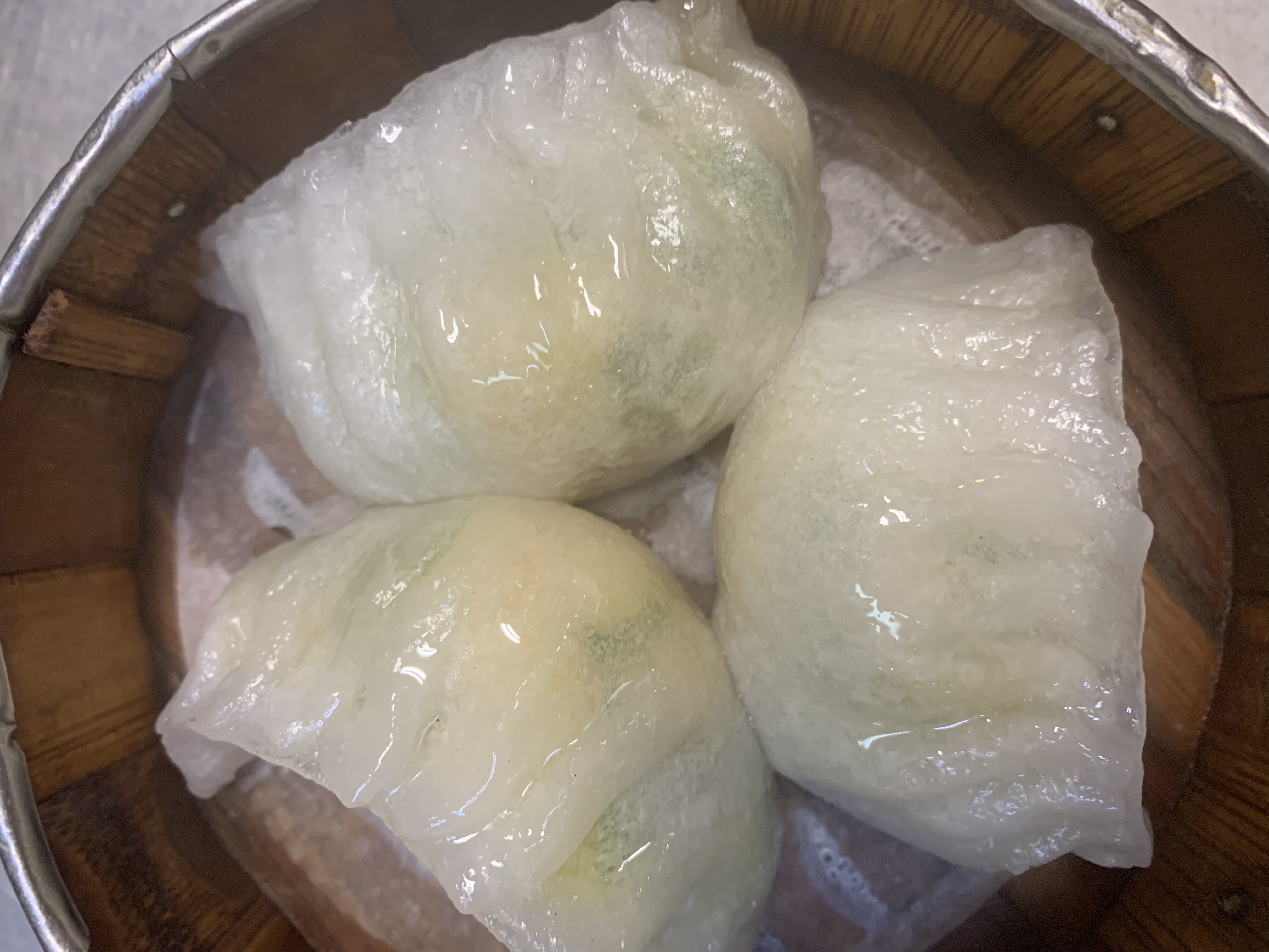 Order 3. Large Shrimp & Chives Dumpling food online from China Town Cafe store, Chicago on bringmethat.com