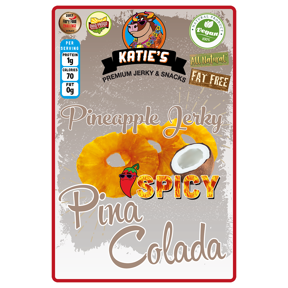 Order Spicy Pina Colada Pineapple Jerky food online from Katie Snack Foods store, Hilliard on bringmethat.com