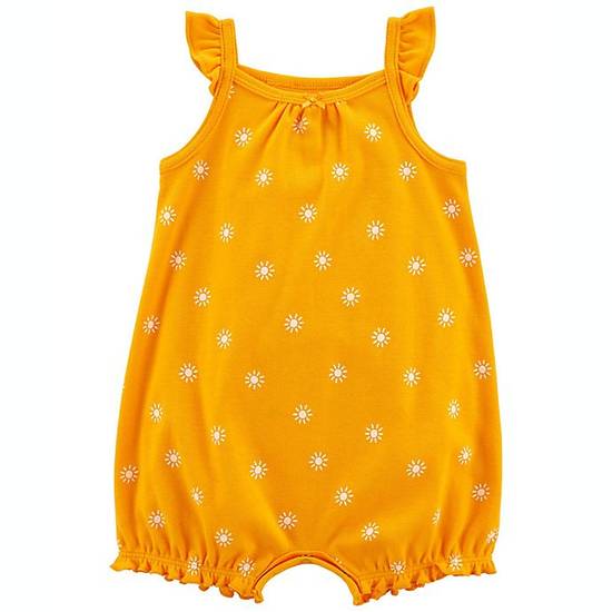 Order carter's® Size 18M Sun Cotton Romper in Orange food online from Bed Bath & Beyond store, Lancaster on bringmethat.com