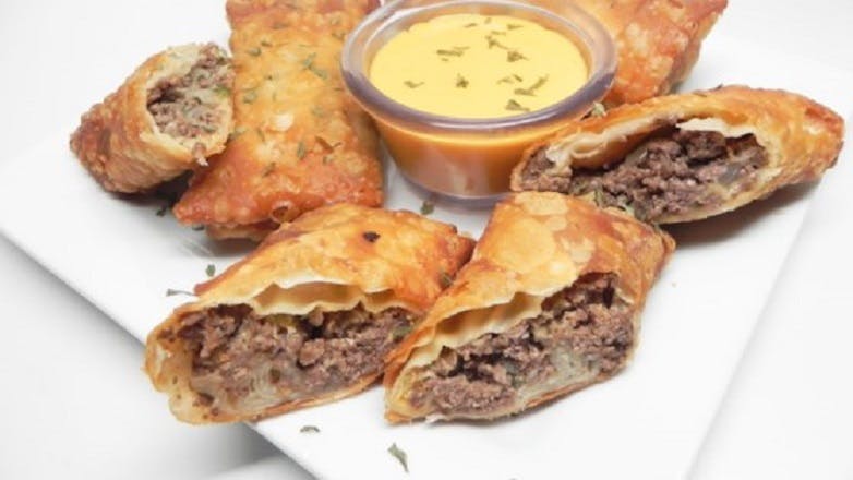 Order Cheesesteak Egg Rolls - 4 Pieces food online from Flamez wood fired pizza store, Blackwood on bringmethat.com
