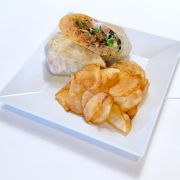 Order 1/2 lb. Beef Burrito food online from Crave Cafe store, West Hills on bringmethat.com