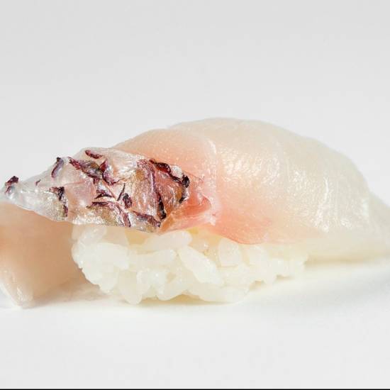 Order Madai - Red Snapper Sushi  food online from Blue Ribbon Sushi store, Pacific Palisades on bringmethat.com