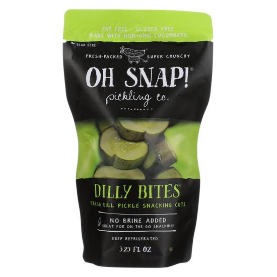 Order Oh Snap! Dilly Pickle Bites 3.5oz food online from Everyday Needs by Gopuff store, Waltham on bringmethat.com