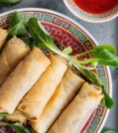 Order Vegetable Egg Rolls food online from East Dragon Chinese Restaurant store, Colorado Springs on bringmethat.com