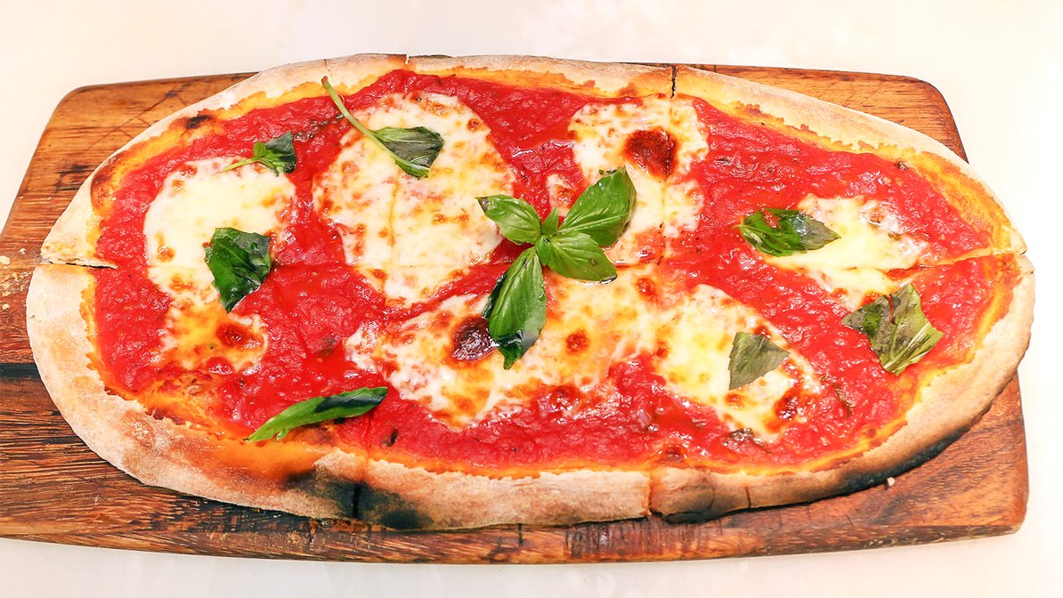 Order Margherita Pizza food online from Blue Seafood Bar store, New York on bringmethat.com
