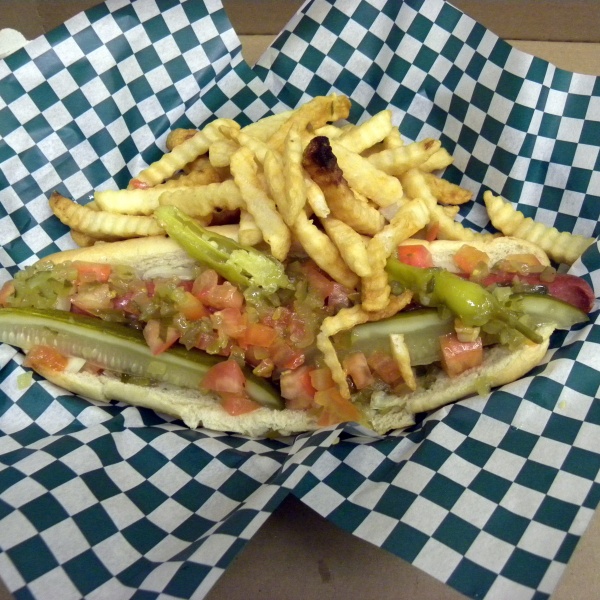Order Chicago Style Footlong Hot Dog food online from Fatty Magoos Bar & Eatery store, Bolingbrook on bringmethat.com