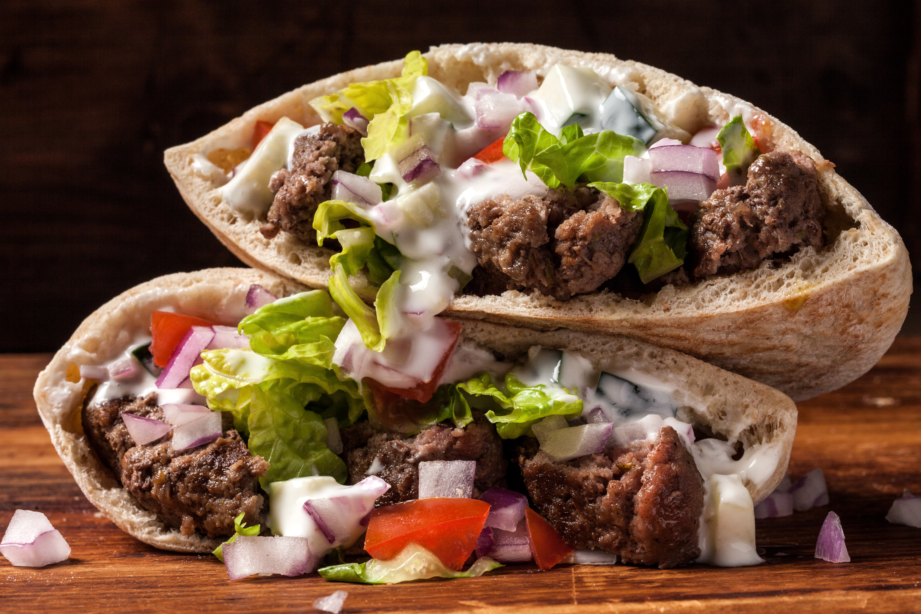 Order Lamb & Beef Gyro food online from Pizzaroni store, Albany on bringmethat.com