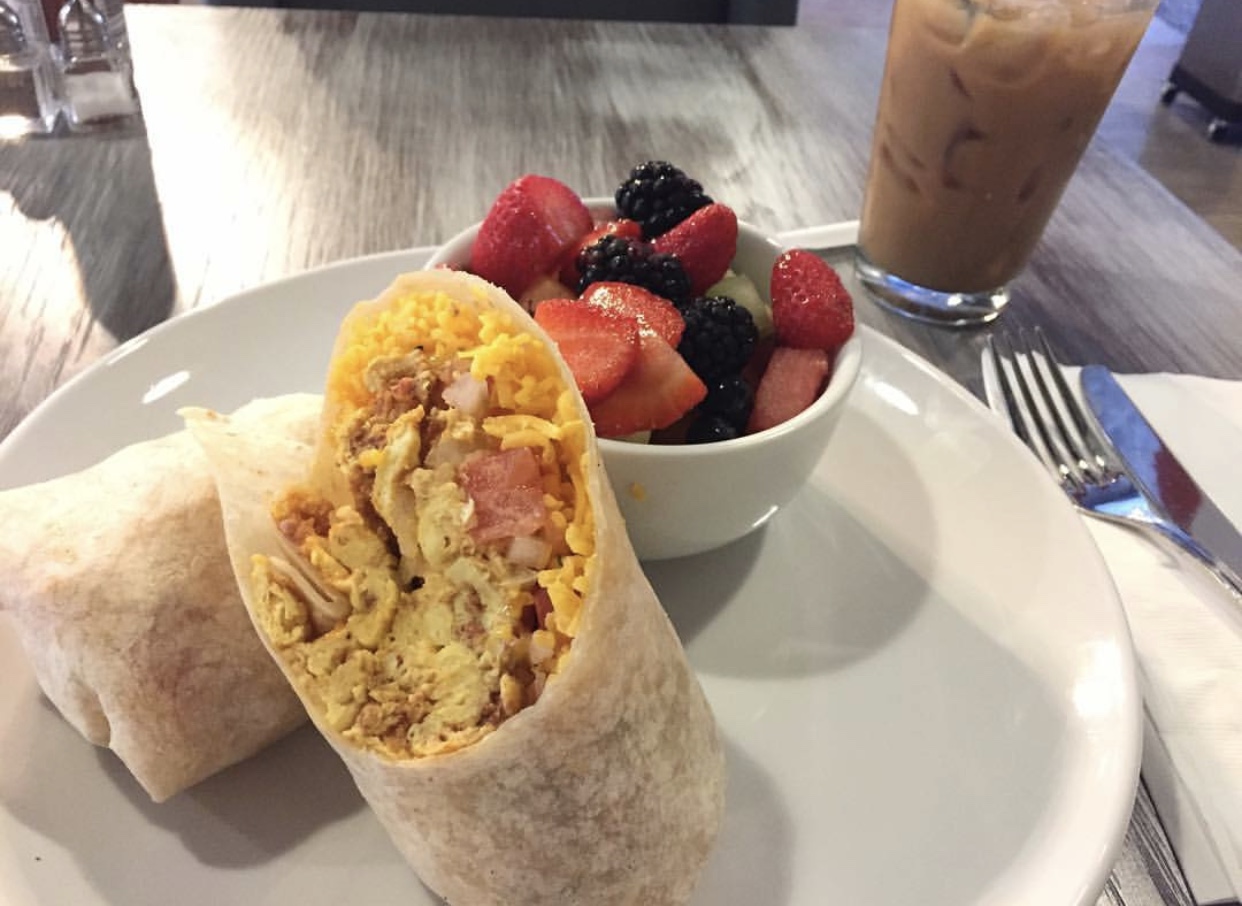 Order Turkey Sausage Breakfast Burrito food online from Solo Burritos store, Los Angeles on bringmethat.com