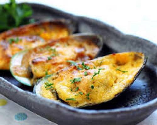 Order Baked Mussel (6pcs) food online from Sushi Factory store, Azusa on bringmethat.com