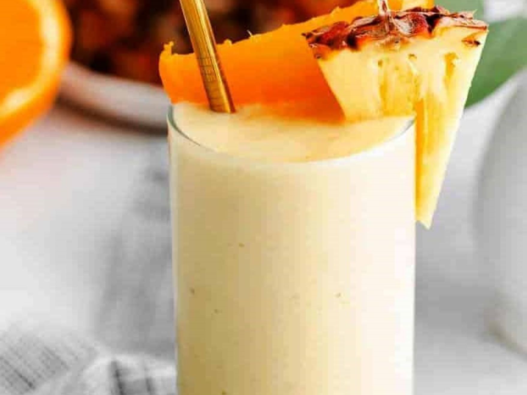 Order Orange Pineapple Smoothie food online from Kabab House store, Atlantic City on bringmethat.com