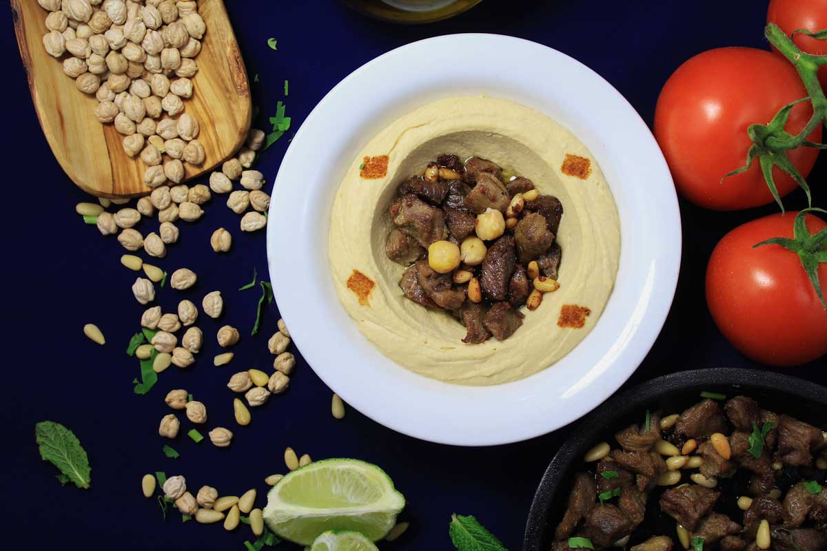 Order Hummus with Meat  food online from Me Jana store, Arlington on bringmethat.com