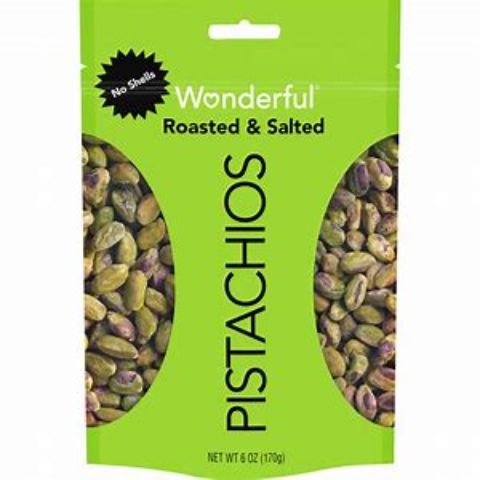 Order Wonderful Pistachios Roasted and Salted No Shell 6oz food online from Speedway store, Centerville on bringmethat.com