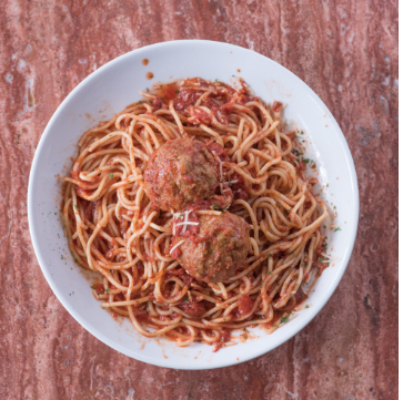 Order Spaghetti with Meat Ball Pasta food online from Caffe Capri store, Bryan on bringmethat.com