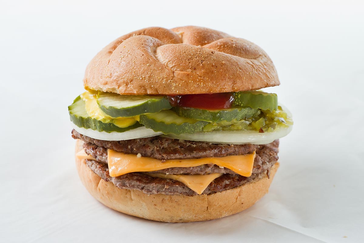 Order Triple Cheeseburger food online from Billy Goat Tavern store, Chicago on bringmethat.com