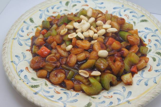 Order Kung Pao Shrimp 宮保蝦 food online from Uncle Chen's Chinese Restaurant store, State College on bringmethat.com