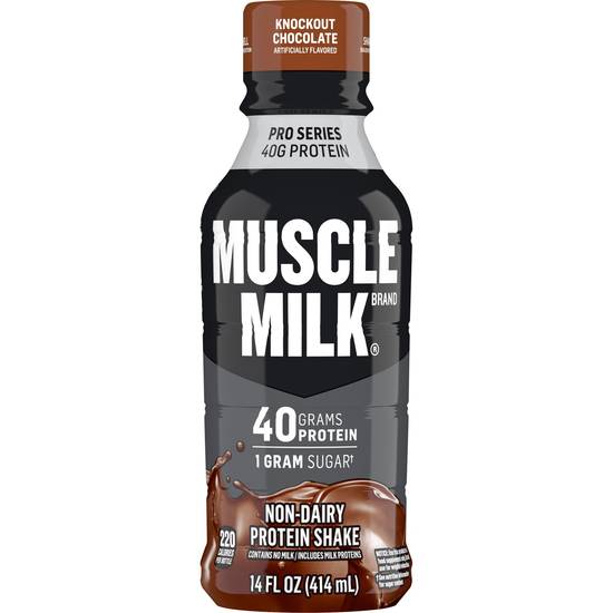 Order Muscle Milk Pro Series Protein Shake Knockout Chocolate food online from Deerings Market store, Traverse City on bringmethat.com