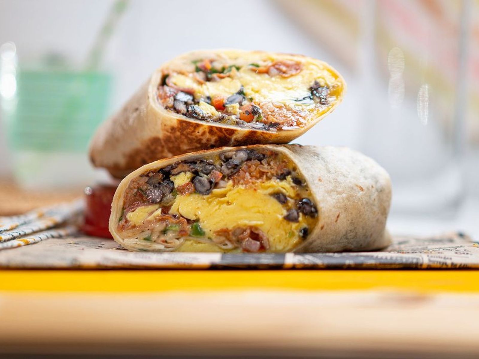 Order The Brinner Breakfast Burrito food online from Cheebo store, Culver City on bringmethat.com