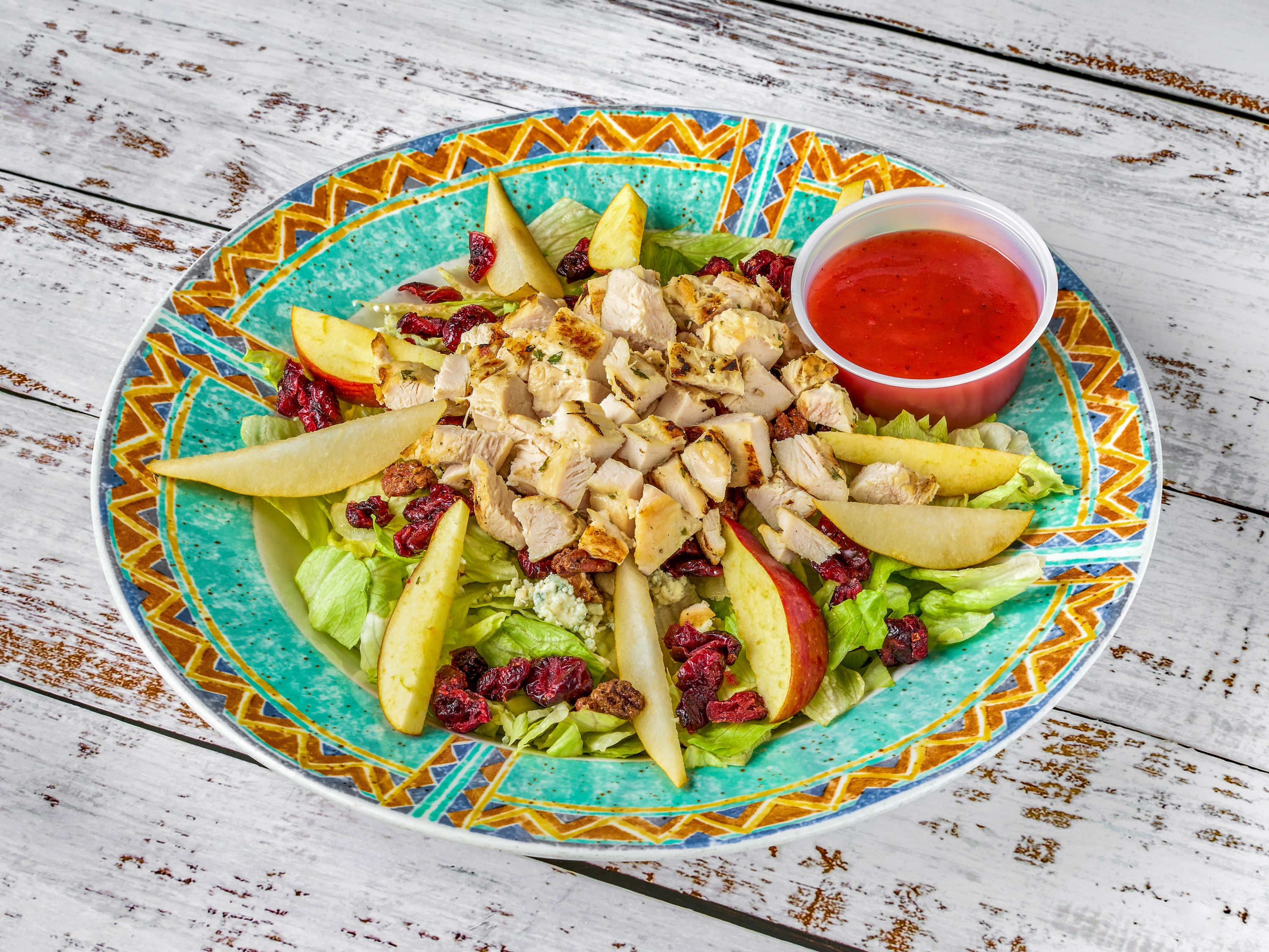 Order Chicken Apple Pear Salad food online from Docks Bar & Grill store, Wauconda on bringmethat.com
