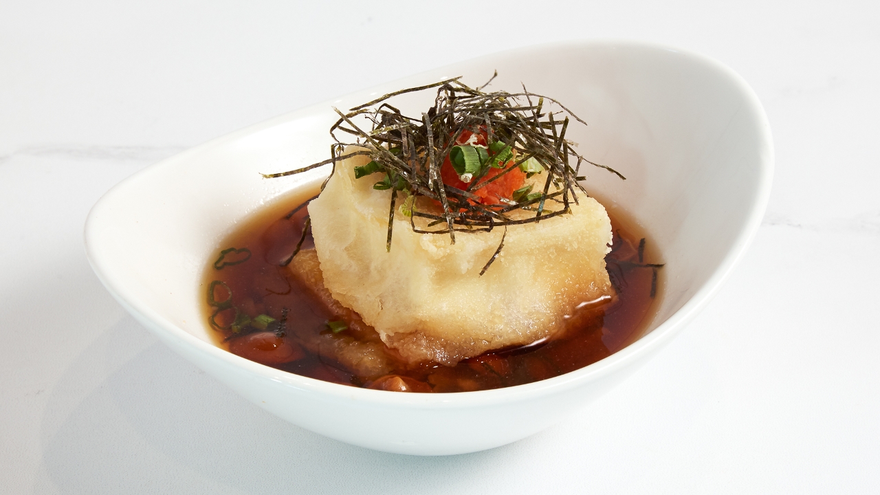 Order Agedashi Tofu food online from Yoki Japanese Restaurant store, Medford on bringmethat.com