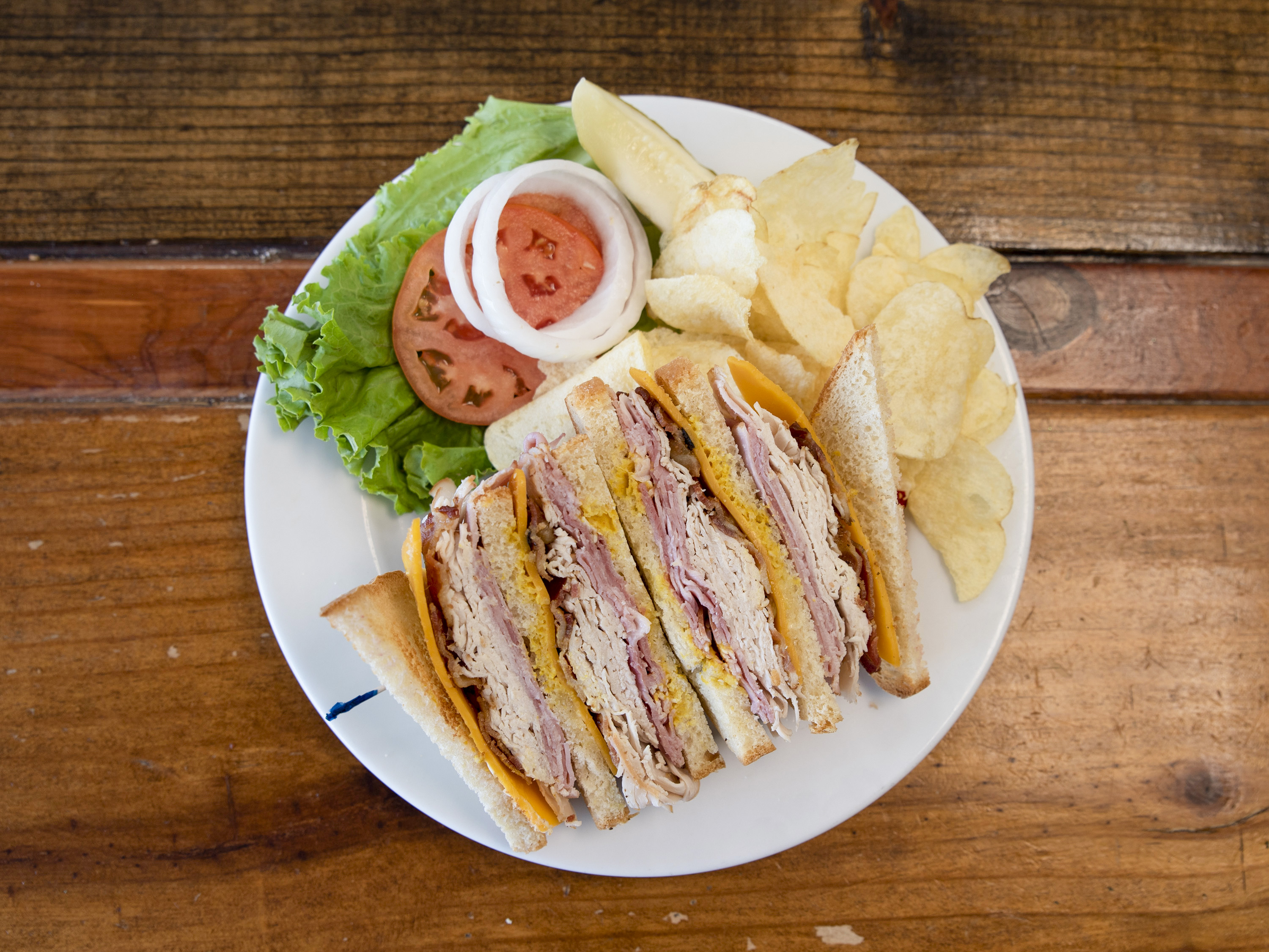 Order Classic Club Sandwich Combo food online from Johnson Bakery store, Bastrop on bringmethat.com