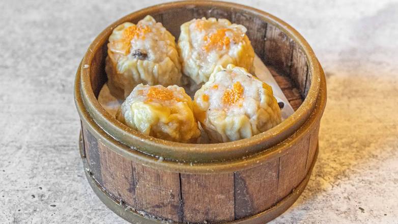 Order Pork Dumplings (Siu Mai) (4 pcs) food online from Ming Restaurant store, Belvedere Tiburon on bringmethat.com