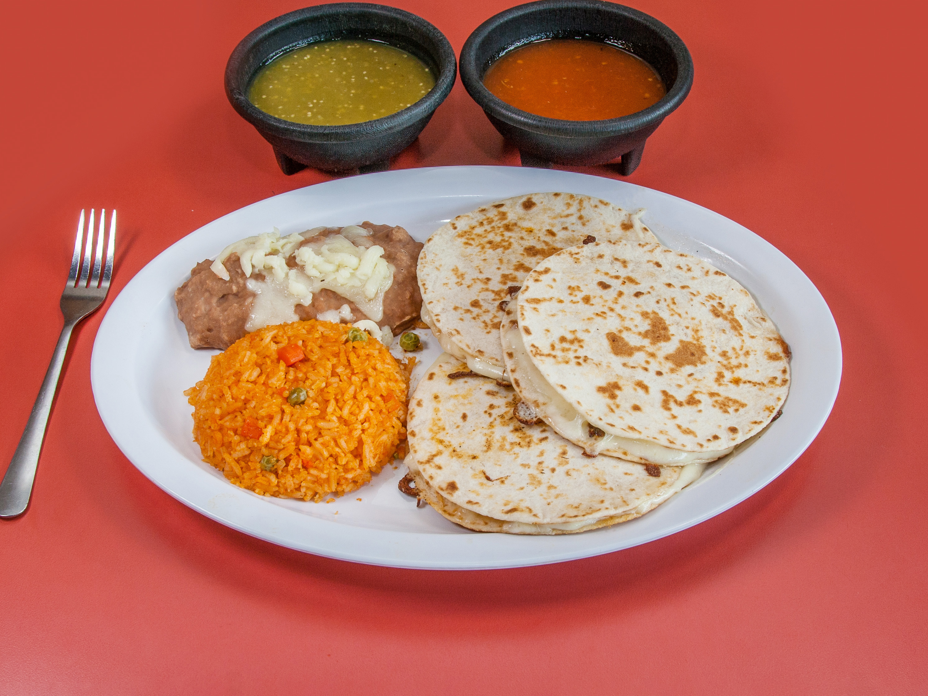 Order Quesadilla Plate food online from Senor Jalapeno store, Lombard on bringmethat.com