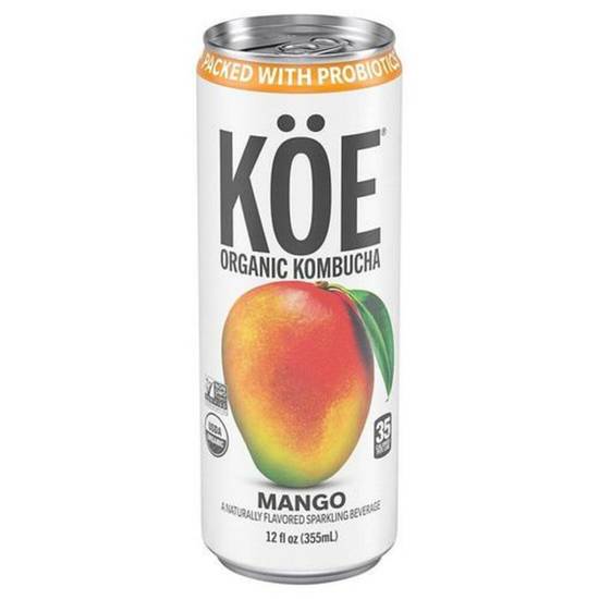Order KOE Organic Kombucha - Mango food online from IV Deli Mart store, Goleta on bringmethat.com