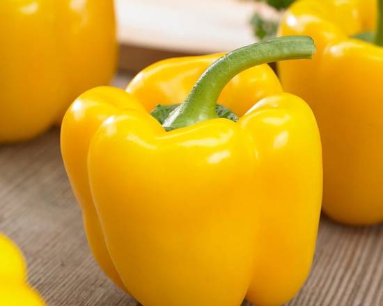 Order Yellow Pepper (lb) food online from Ctown Supermarkets store, Uniondale on bringmethat.com