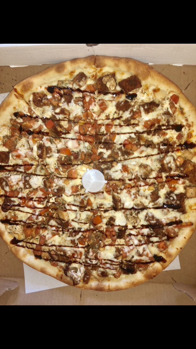Order Balsamic Chicken and Tomato Pizza food online from Pizza Cucina store, Westbury on bringmethat.com