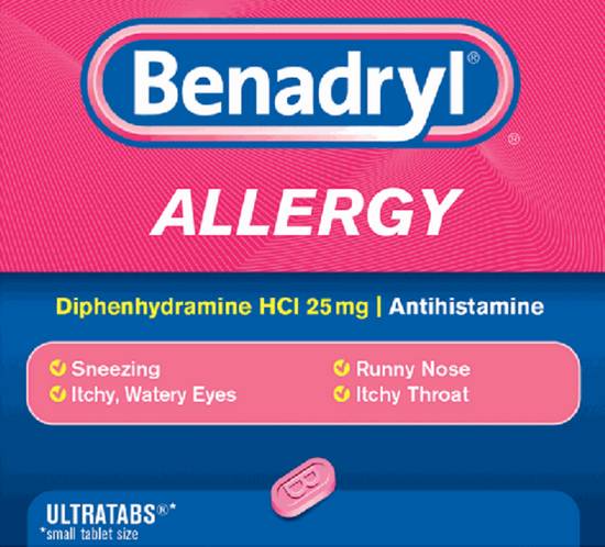 Order Benadryl Allergy Ultratabs food online from IV Deli Mart store, Goleta on bringmethat.com