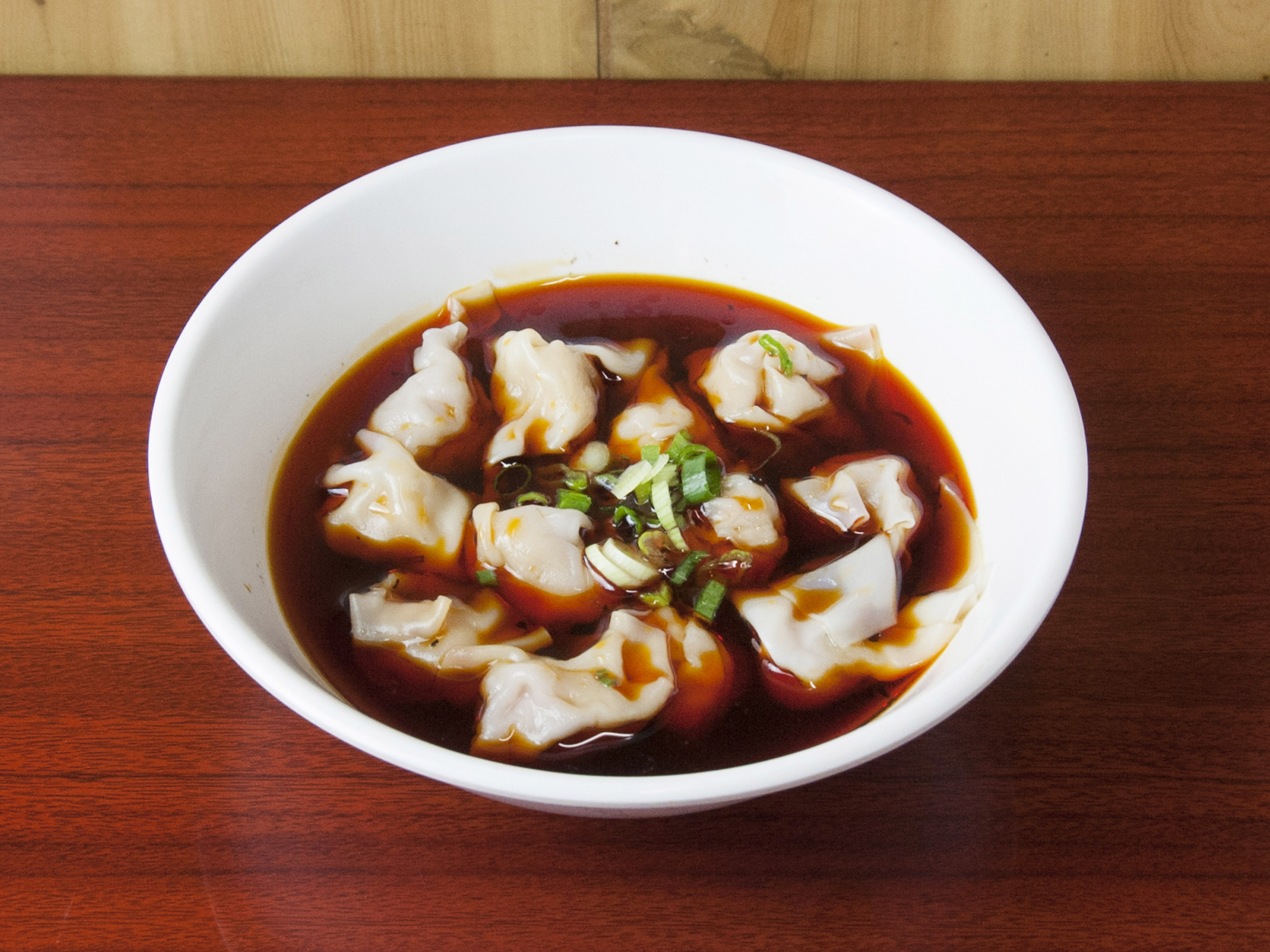 Order B4. Wonton in Chili Oil红油抄手 food online from Burp Bowl Cafe store, New York on bringmethat.com