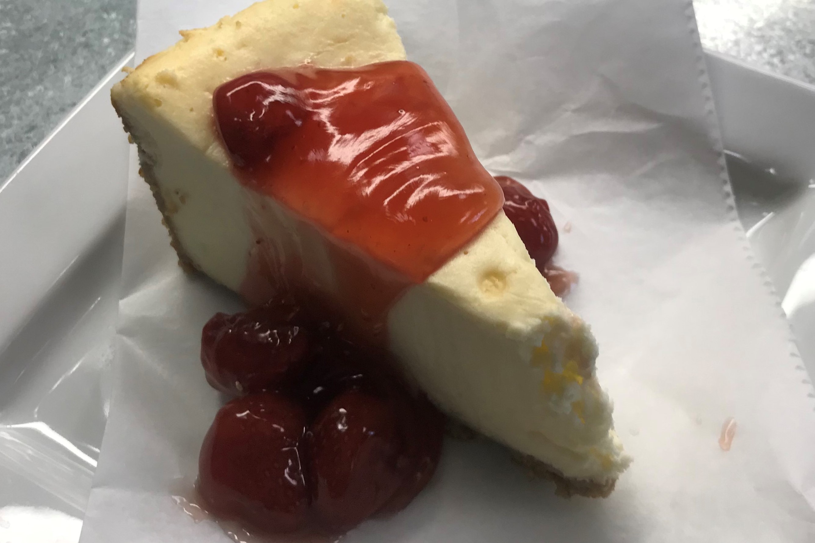 Order Strawberry Cheese Cake food online from Tony's Pizzeria store, New Hartford on bringmethat.com