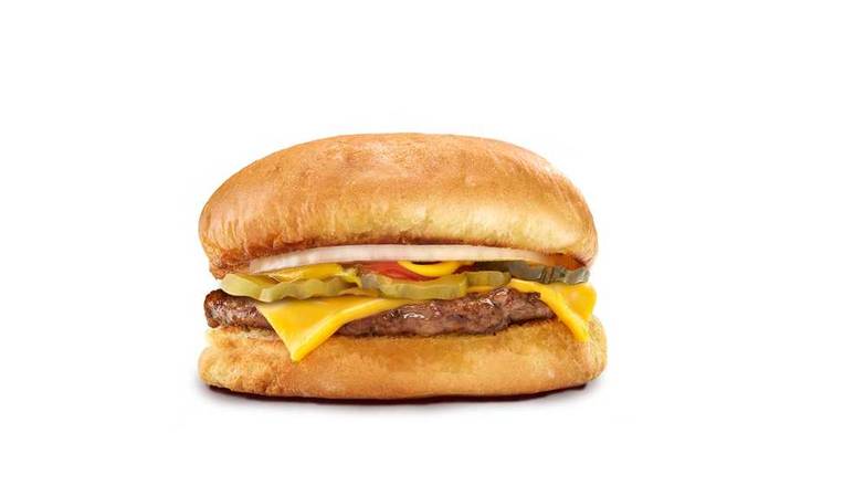 Order Cheezy Single Burger food online from Halo Burger store, Burton on bringmethat.com
