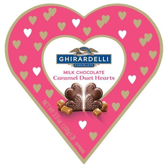 Order Ghirardelli Milk Chocolate Caramel Duet Hearts Gift Box - 3.5oz. food online from Cvs store, EL MONTE on bringmethat.com
