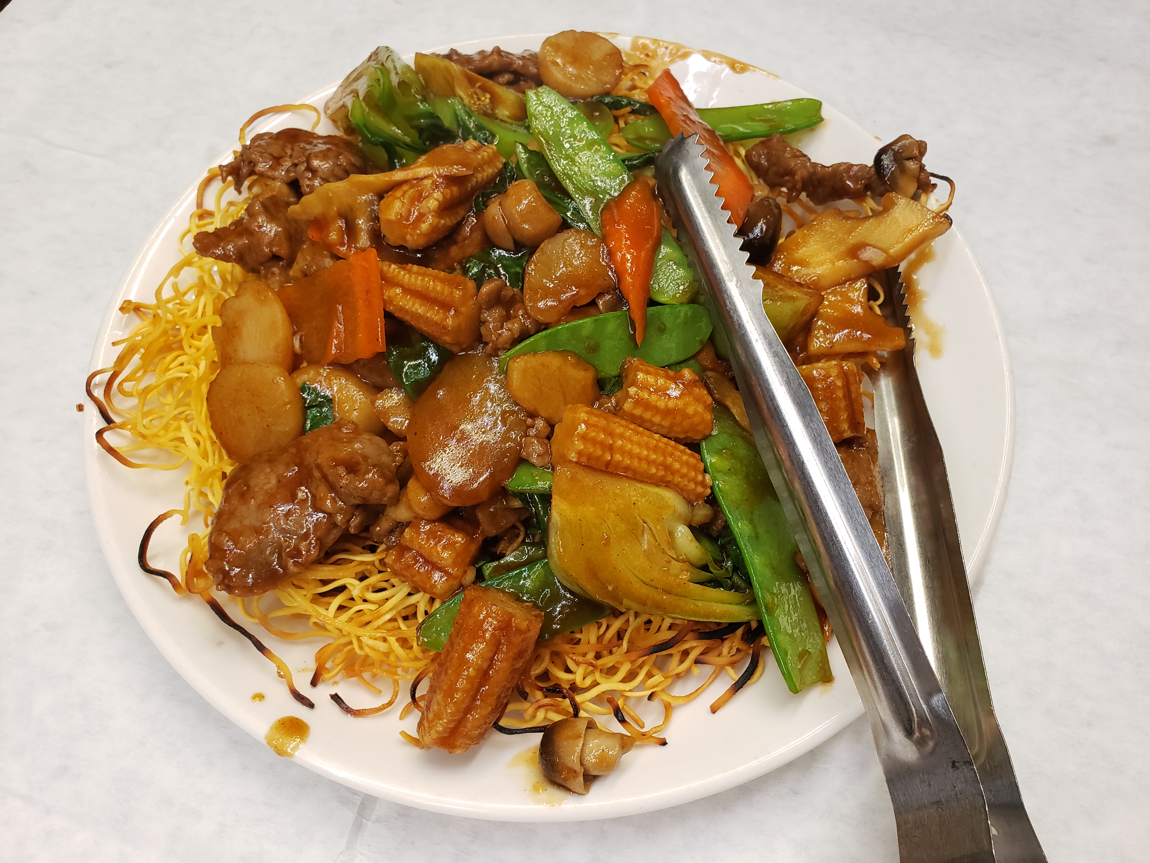 Order 343. Beef Cantonese Chow Mein 牛肉广东炒面 food online from Jade Palace store, Louisville on bringmethat.com