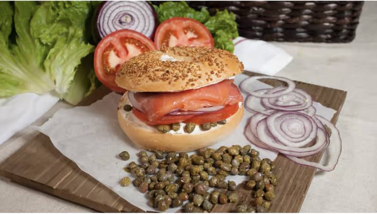 Order Nova Slice Lox Sandwich food online from Bagel Street Cafe store, Alamo on bringmethat.com