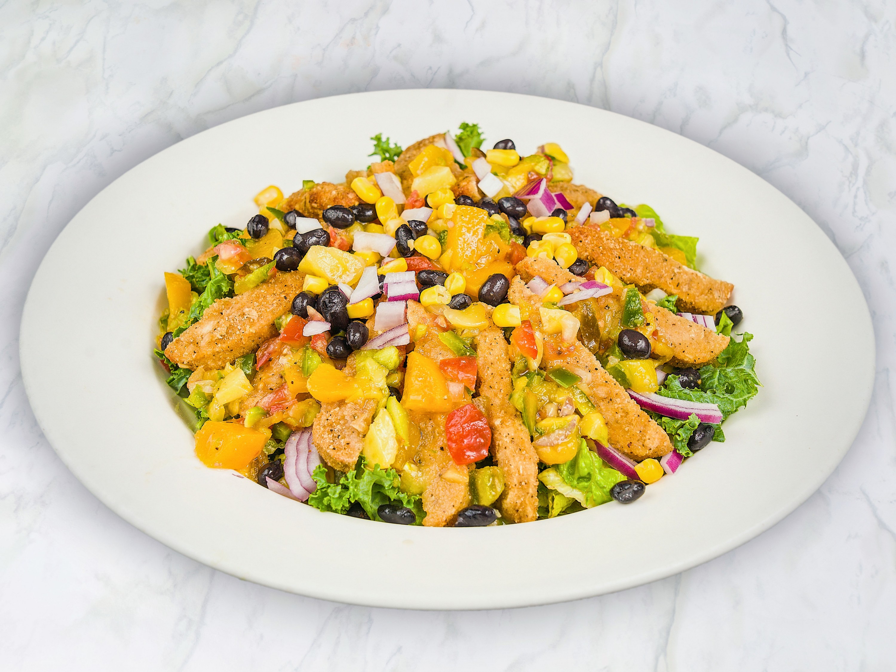 Order Southwest Chick'n Salad  food online from Fuel Your Body Cafe store, Hicksville on bringmethat.com