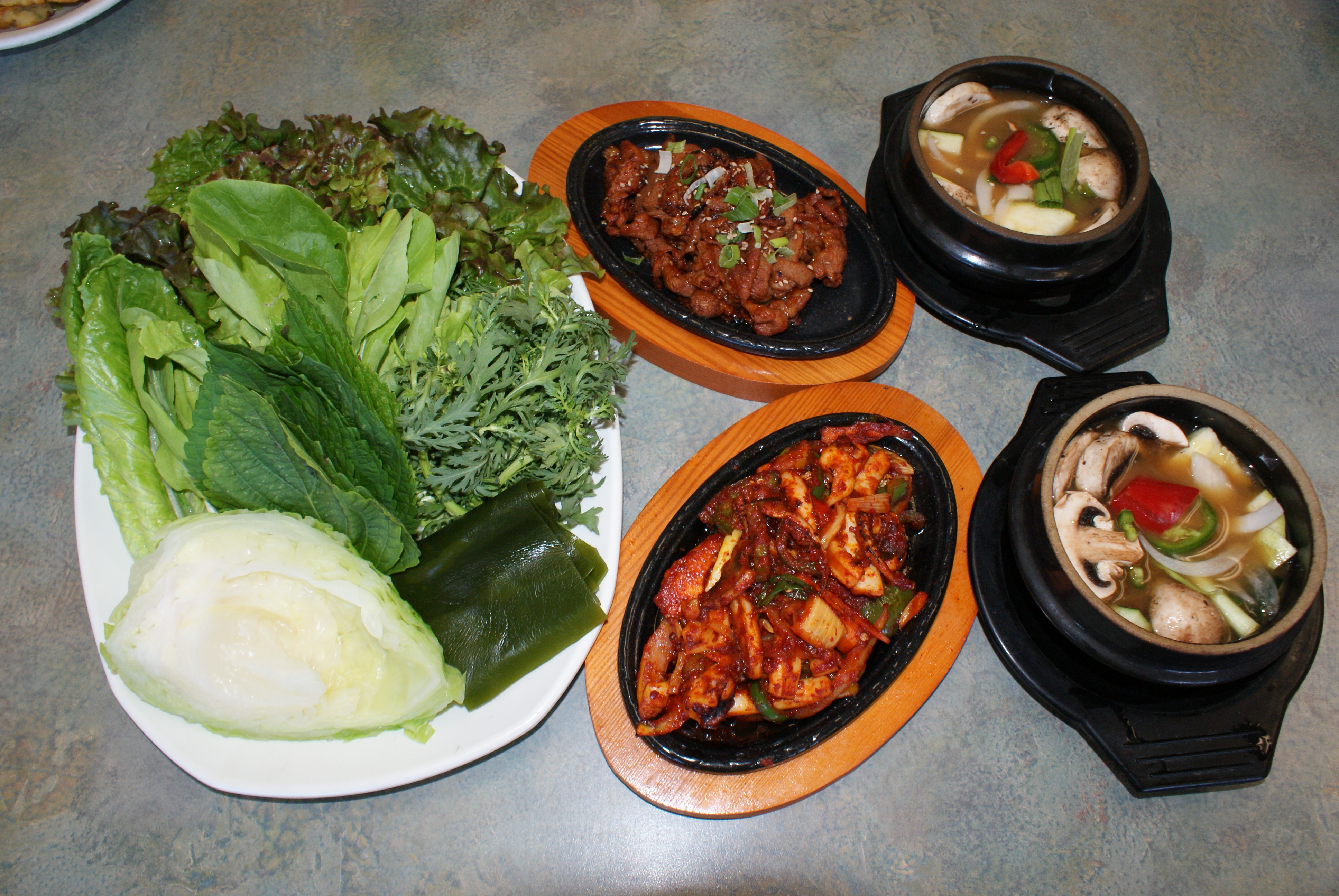 Order 4. Ssam Bab food online from Shu's Korean Restaurant store, Santa Clara on bringmethat.com