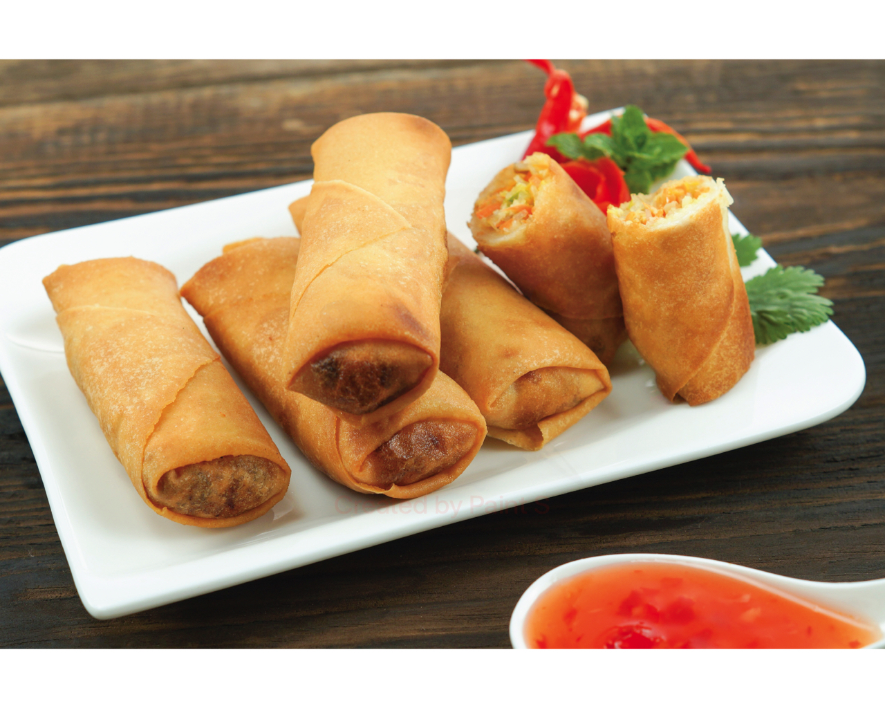 Order Fried Spring Rolls food online from Khaokang Thai Kitchen store, Mountain View on bringmethat.com