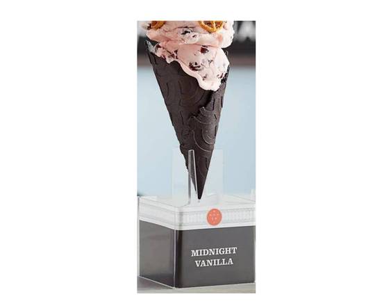 Order Vegan Midnight Vanilla Cone food online from The New Age of Ice Cream &amp; More store, Indianapolis on bringmethat.com