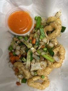 Order 16. Crispy Calamari 炸鱿鱼 food online from Moon Wok store, Lenexa on bringmethat.com
