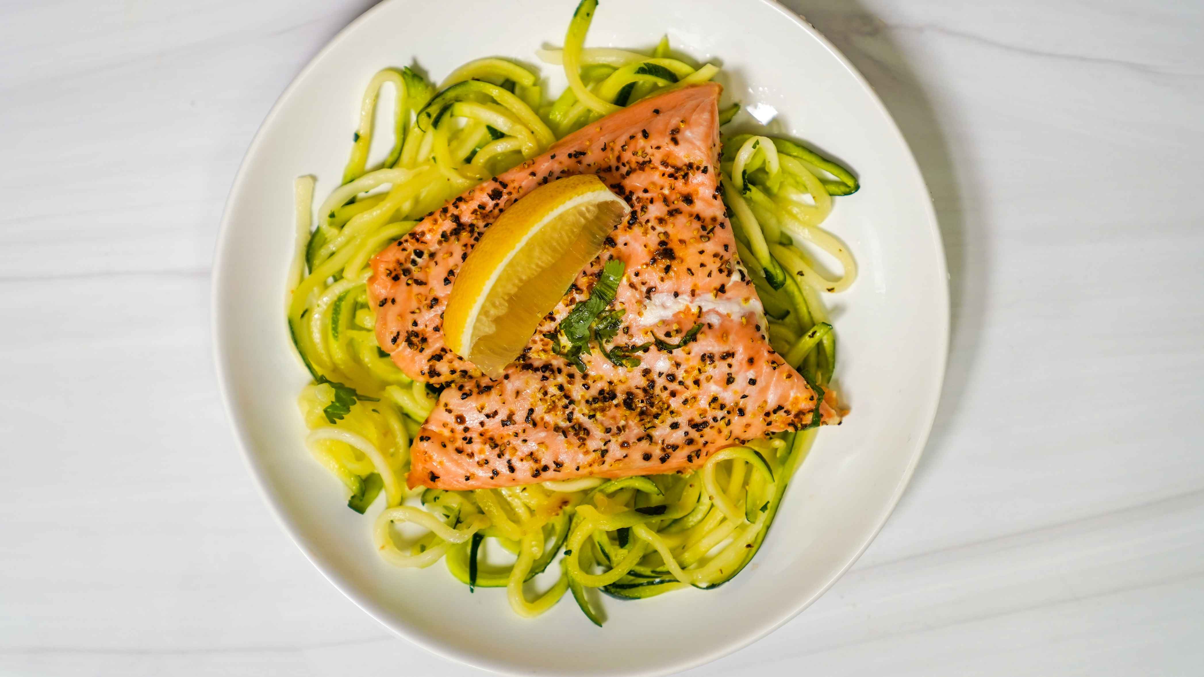 Order Lemon Pepper Salmon  food online from Fork to Fit Kitchen store, Mcallen on bringmethat.com